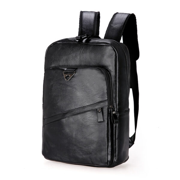 Korean Style Backpack Men's PU Leisure Travel - Image 5