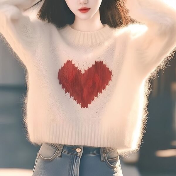 Thick Loose Long Sleeves Knitwear - Image 6