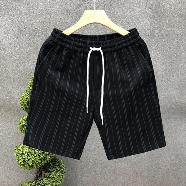 Striped Casual Shorts Men's Lightweight One Hundred Outer Wear Five Points - Image 2