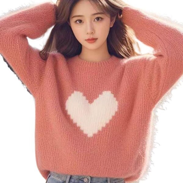 Thick Loose Long Sleeves Knitwear - Image 4