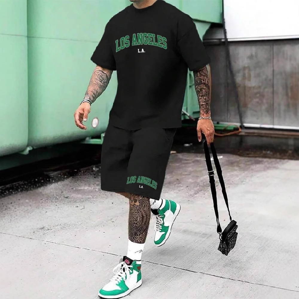 Personality Male Letter 3D Printing Suit - Image 5