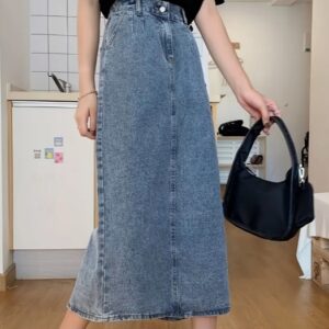 Ladies' High Waist Slim Fit Waist Cinching Skirt