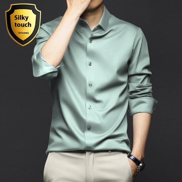 Long Sleeve Shirt Men's Anti-wrinkle Non-ironing Business Clothing Shirt - Image 2
