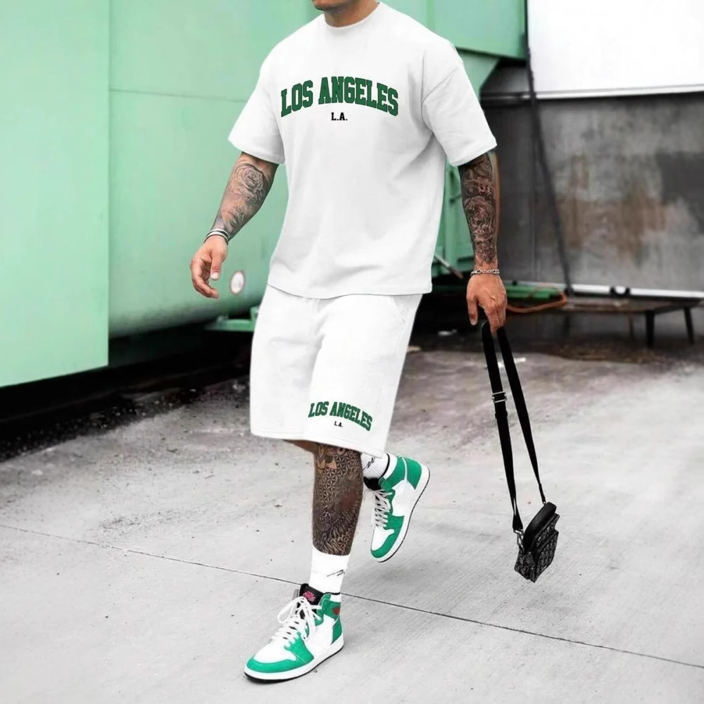 Personality Male Letter 3D Printing Suit - Image 10