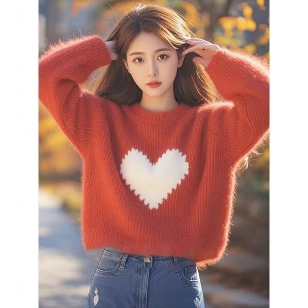 Thick Loose Long Sleeves Knitwear - Image 5