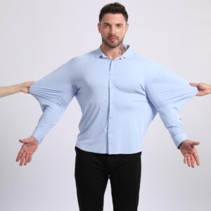 Ice-cool Silky-smooth Wrinkle-resistant Large-size Shirt