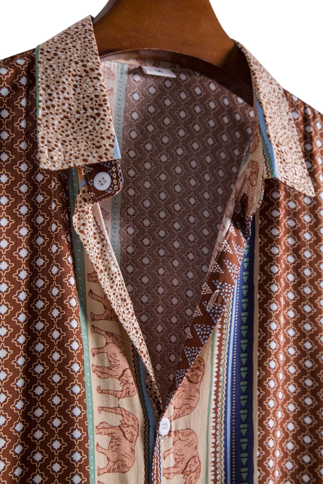 Men's Fashion Printed Short-sleeved Shirt - Image 3